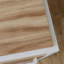 Bureau avec broche rustique, finition brune