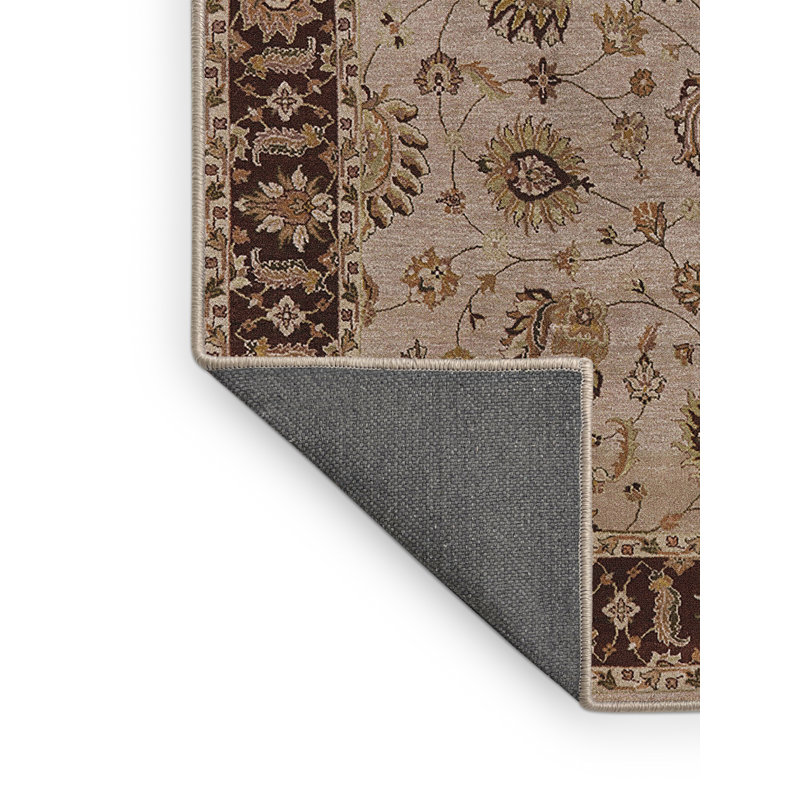 Tapis beige / brun Castagne, Rectangle 5 pi x 7 pi