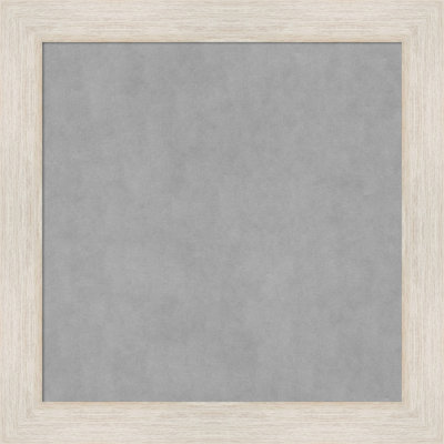 Tableau magnétique à cadre blanc délavé en bois franc