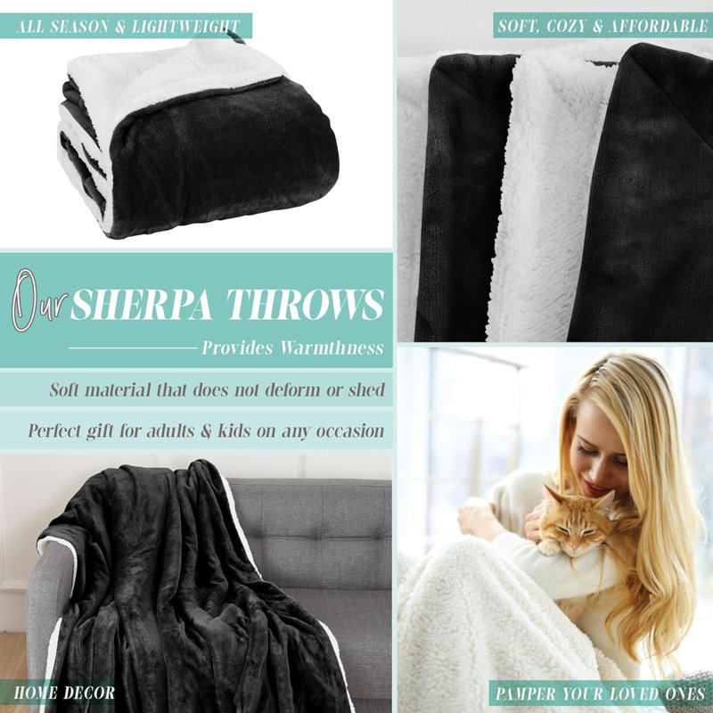 Weighted Throw Blanket, Black