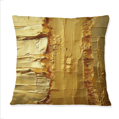 Coussin décoratif imprimé abstrait antique "Antique Opulence III"