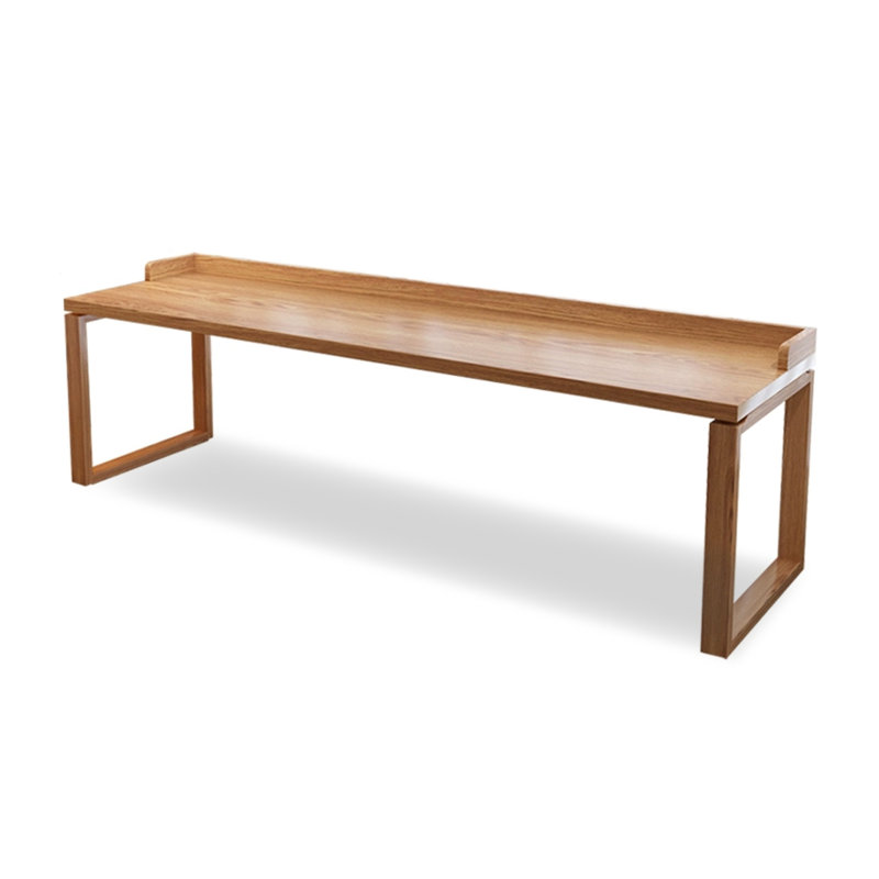 Bureau d'écriture rectangulaire en bois massif, H 29,53 po x l 70,87 po x P 23,62 po