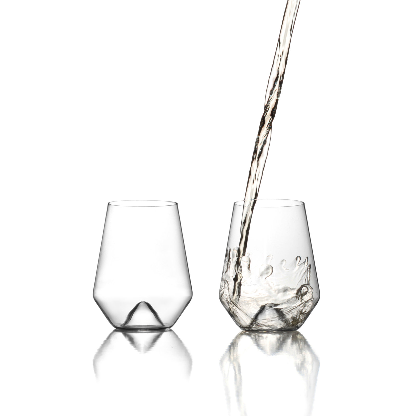 Monti Crystal Stemless Wine Glass