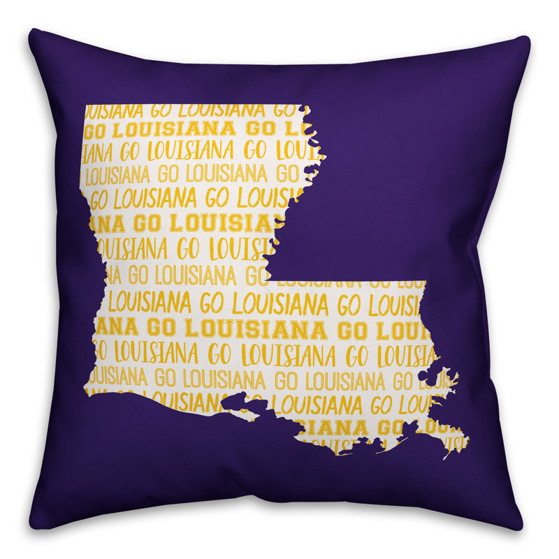 Coussin décoratif louisiana go team square