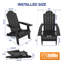 Chaise Adirondack pliante en plastique Mailloux-1497354564