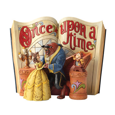 Disney Traditions Storybook Beauty and The Beast Figurine 6" H