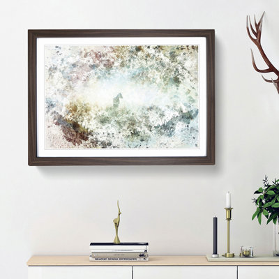 Horse in the Mist in Abstract - Framed Print