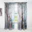 Gris et bleu liquide - rideau moderne - velours obscurcissant - 1 panneau-70404876