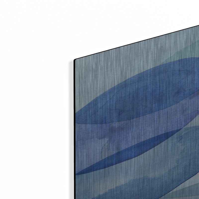 Art mural en métal luxueux «River Worn Pebbles II» par Grace Popp, 24 po x 36 po