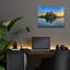 Art mural en verre Highland Dunes «Weir Island Maine» par Rick Berk-1080858211