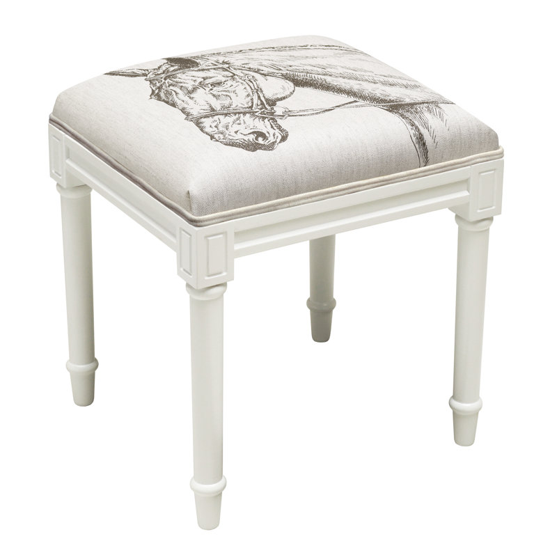 Tabouret de coiffeuse en lin Camia