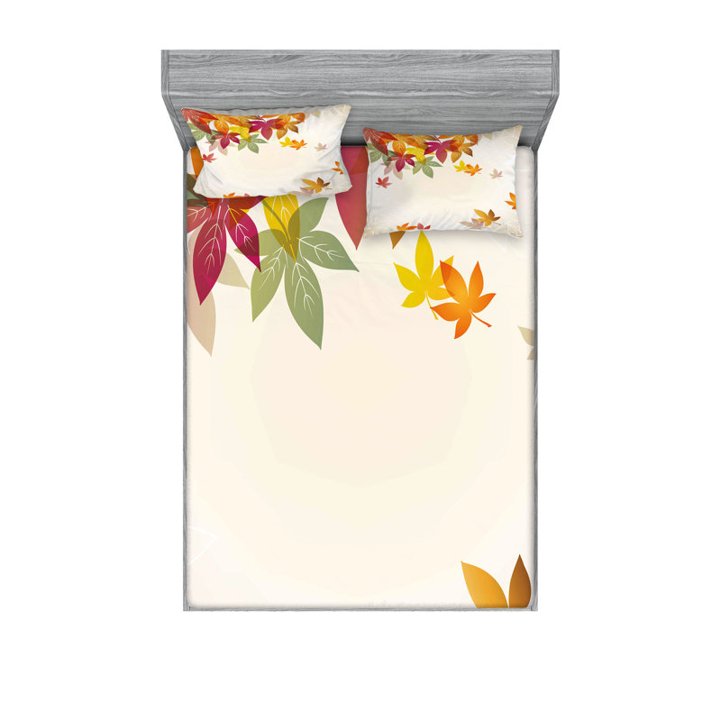 Multicolore drap-housse et coussin décoratif Ambesonne, Ensemble de draps pour très grand lit californien