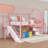 Metal Loft Bed With Staircase And Slide-121403398-121403397