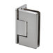 E001FB2A02614292AD556141DBD7CE15 Preston Series Wall Mount Hinge Full Back Plate, Brass Material, 3/8" to 1/2" Glass Thickness Brushed Nickel Finish