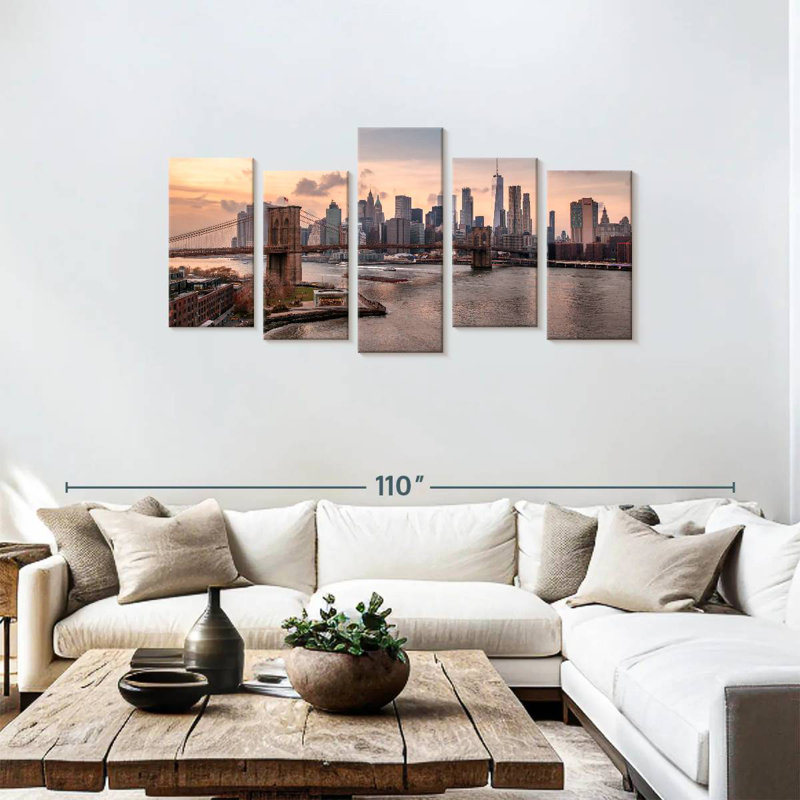 Senne Brooklyn Dusk, 37" H x 74" W