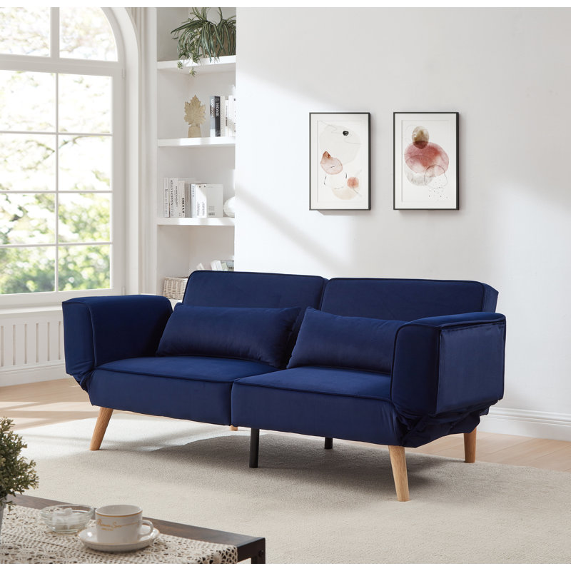Canapé-lit 72,8 po, Bleu