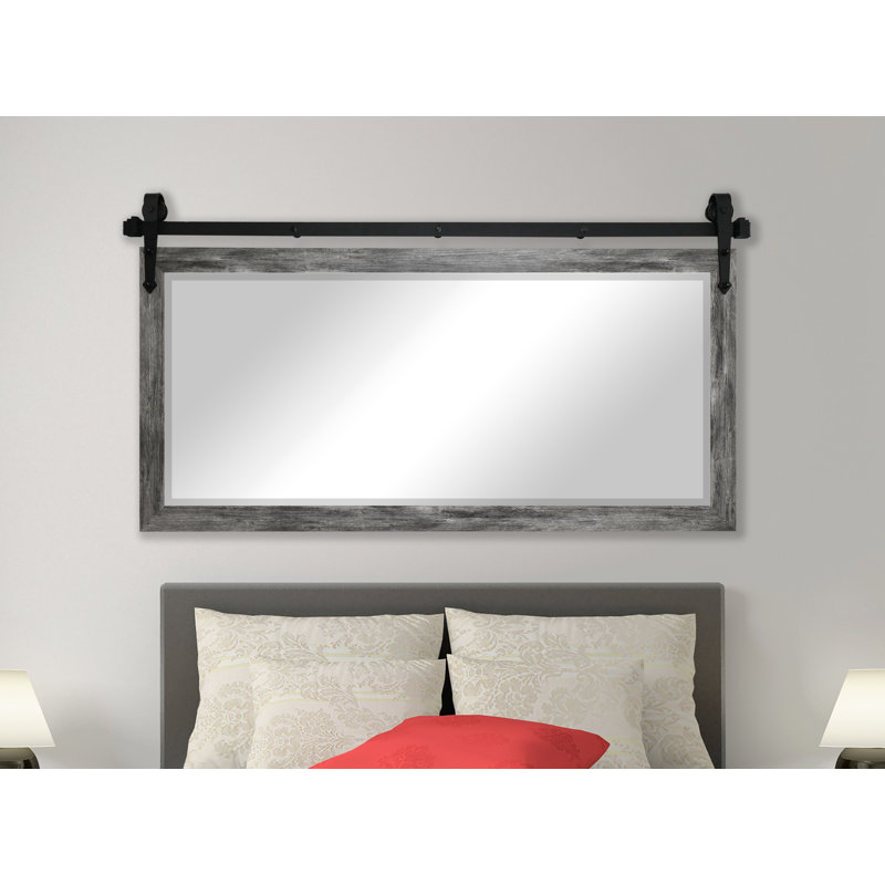 Neace Engineered Wood Flat Mirror, 31" H x 71" W x 2.75" D