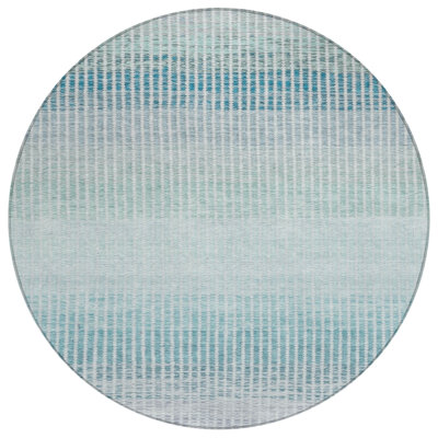 Machine Washable Indoor/Outdoor Chantille ACN2313 Stripes Rug
