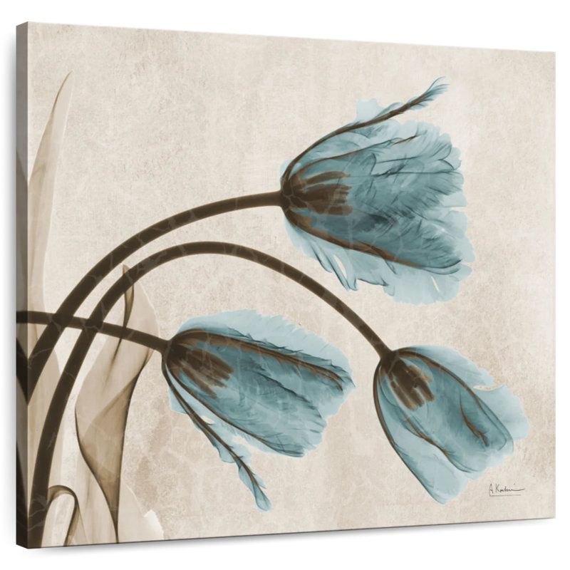 Harnek Vibrant Blue Tulips, 24" H x 24" W