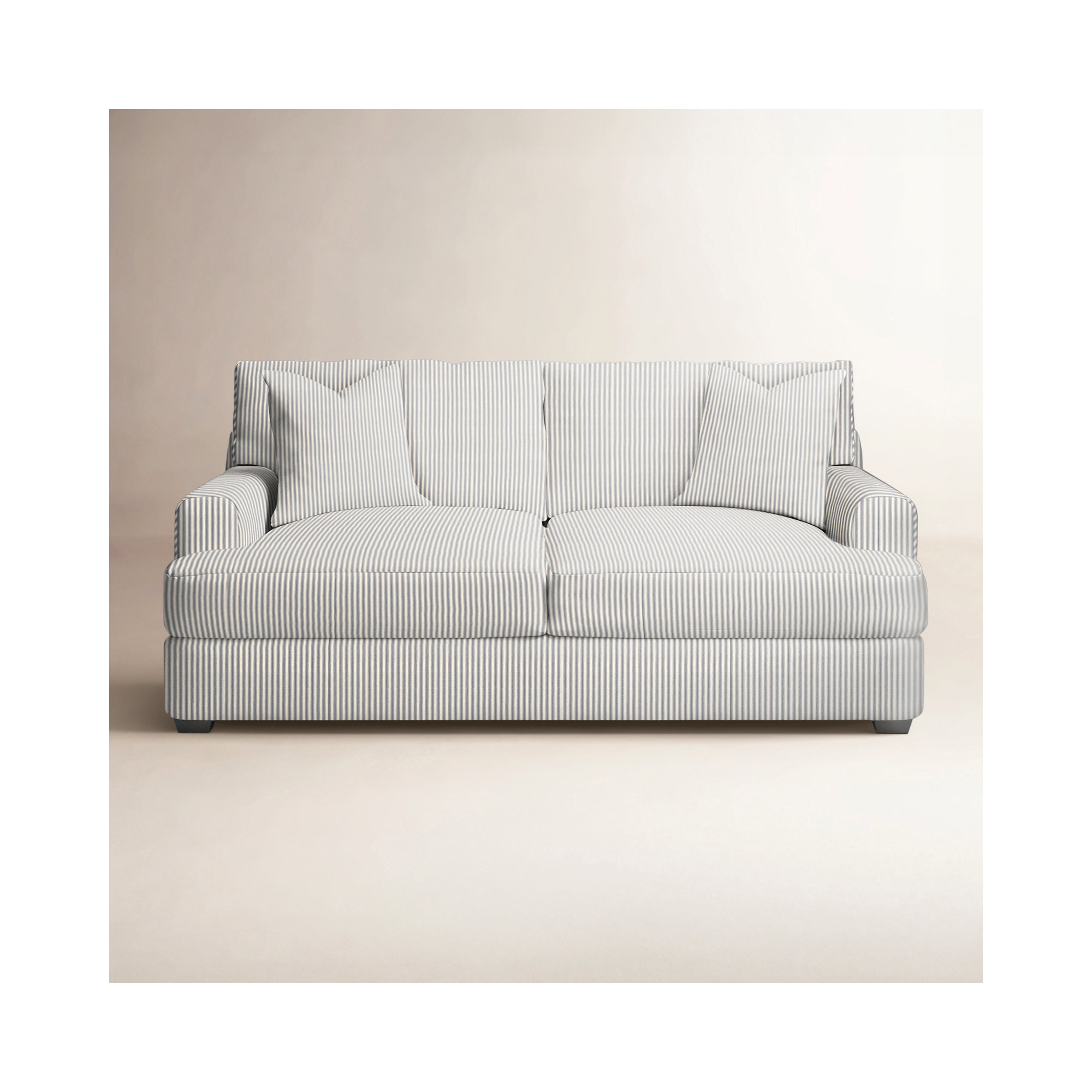 Emilio 65'' Upholstered Loveseat, Cruise Adrift Woven Stripe