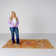 Fierros Floral Hand-Hooked Wool Orange Rug