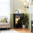 4 Drawer Dresser for Bedroom, Narrow Chest of Drawers, Wooden Top and Study Iron Frame 18"x37.5"-(WxH)