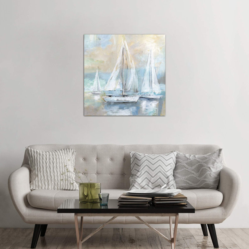 Sail Away by Nan - Wrapped Canvas Painting, 93.98 cm H x 93.98 cm W x 3.175 cm D