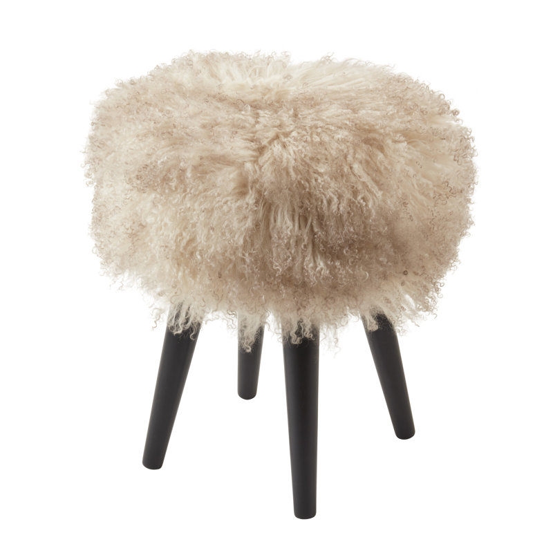 Tabouret Mongolian, Crème