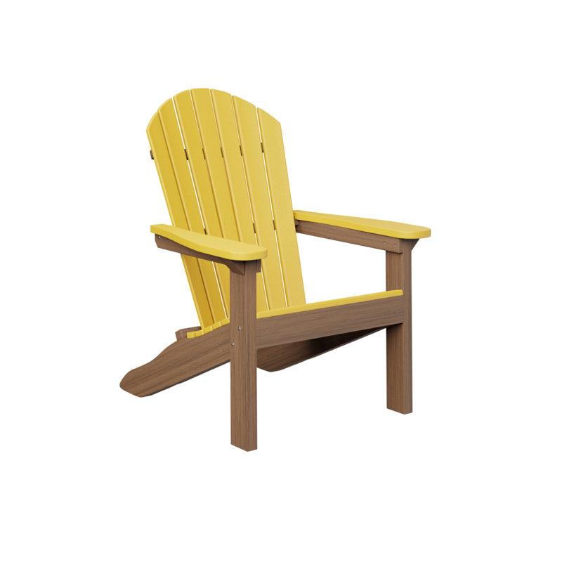 Chaise berçante berlinoise berlinoise Berlin, Sunburst Yellow/Antique Mahogany