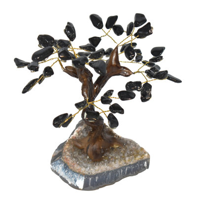 Faux Bonsai Tree in Stone Freestanding