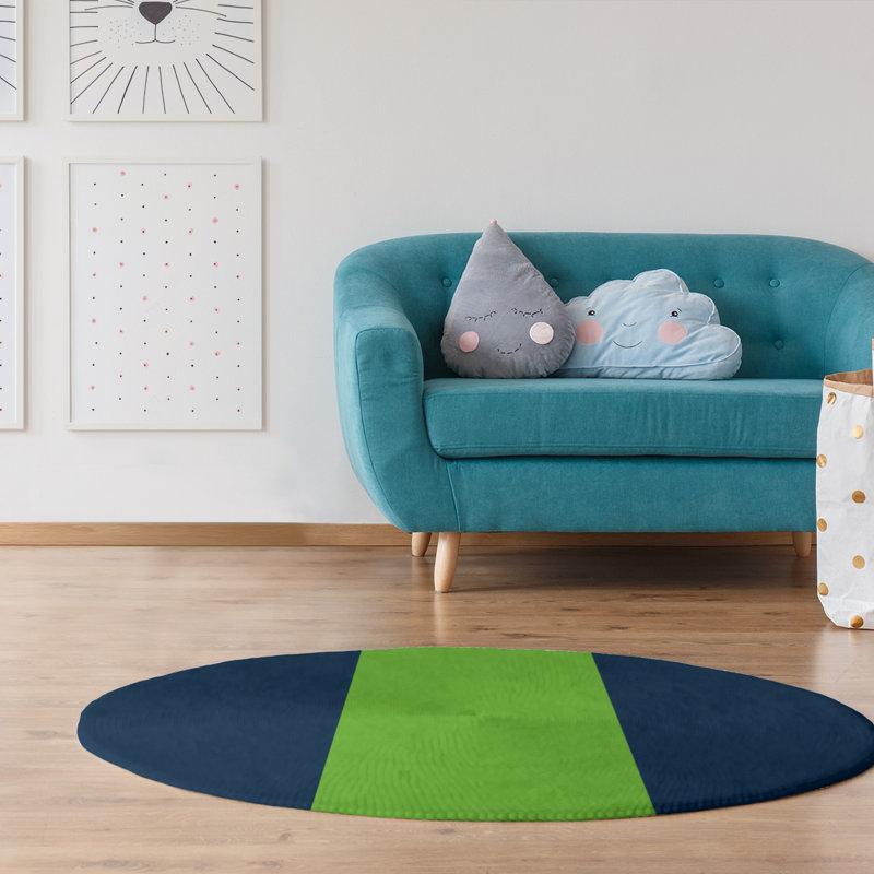 Chenille Indoor Rug, Round 5'