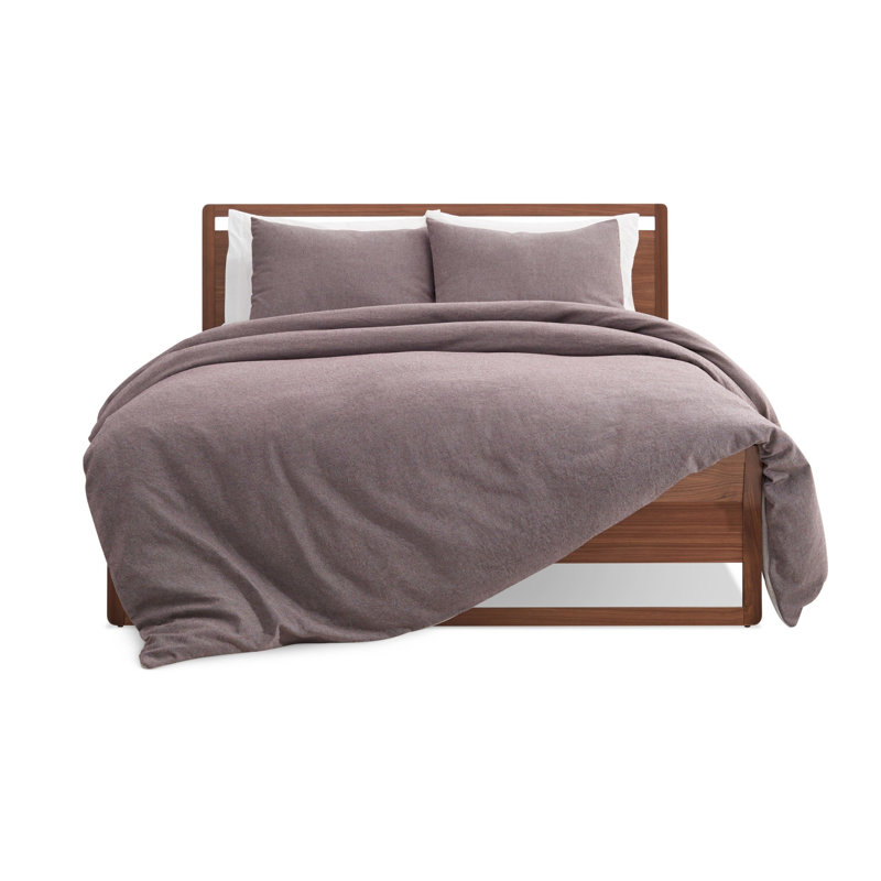 Cotton Duvet Cover Twin- Oxblood
