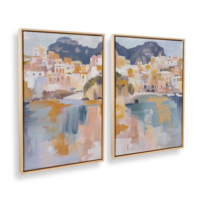 Golden Shores of Amalfi Set of 2 Prints