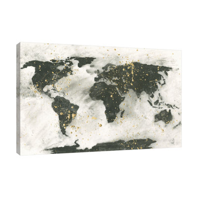 " World Map Gold Speckle " by Chris Paschke