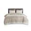 Ensemble de housse de couette en coton pour lit double / grand 3 pièces avec capitonnage en chenille-126520782