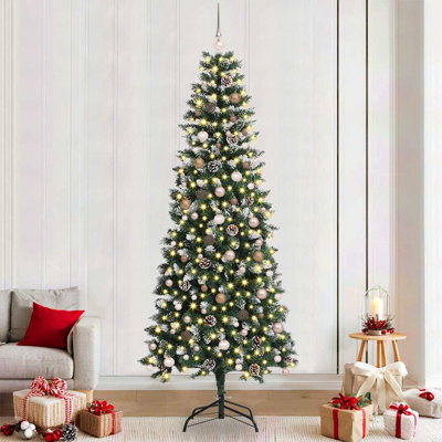 7.87' H Lighted Artificial Christmas Tree
