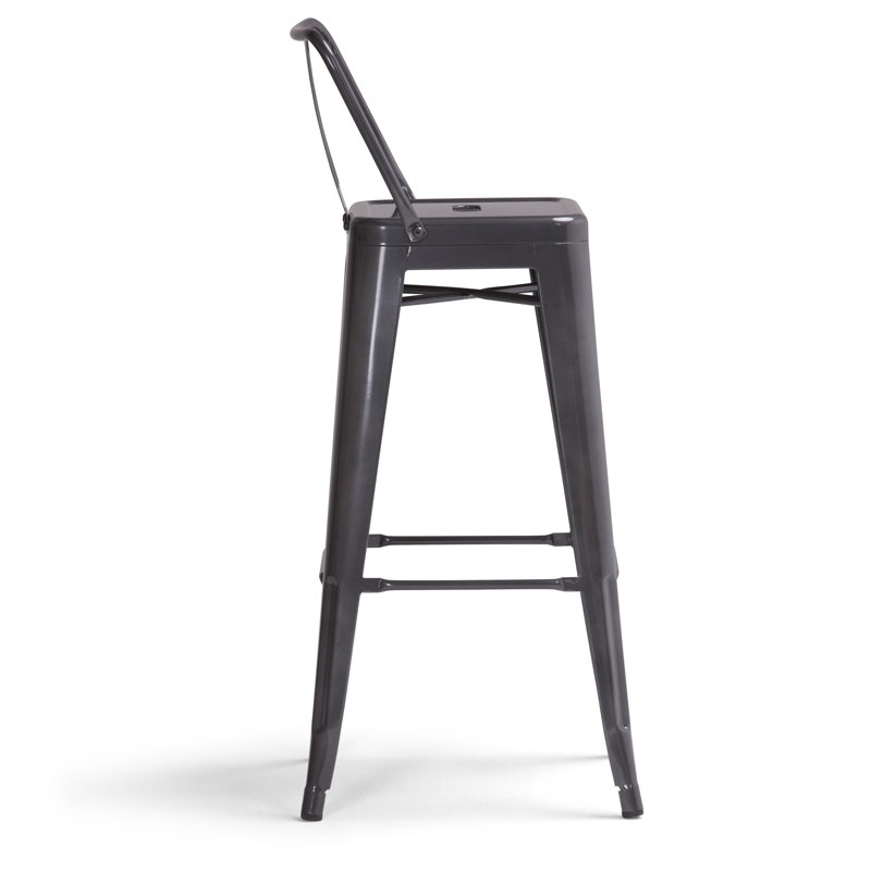 Rayne - Tabouret de bar en métal 30 po (ensemble de 2) - Gris