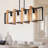 Rodnisha 4 - Light Square/Rectangle Linear Wooden Kitchen Island Pendant-656186876