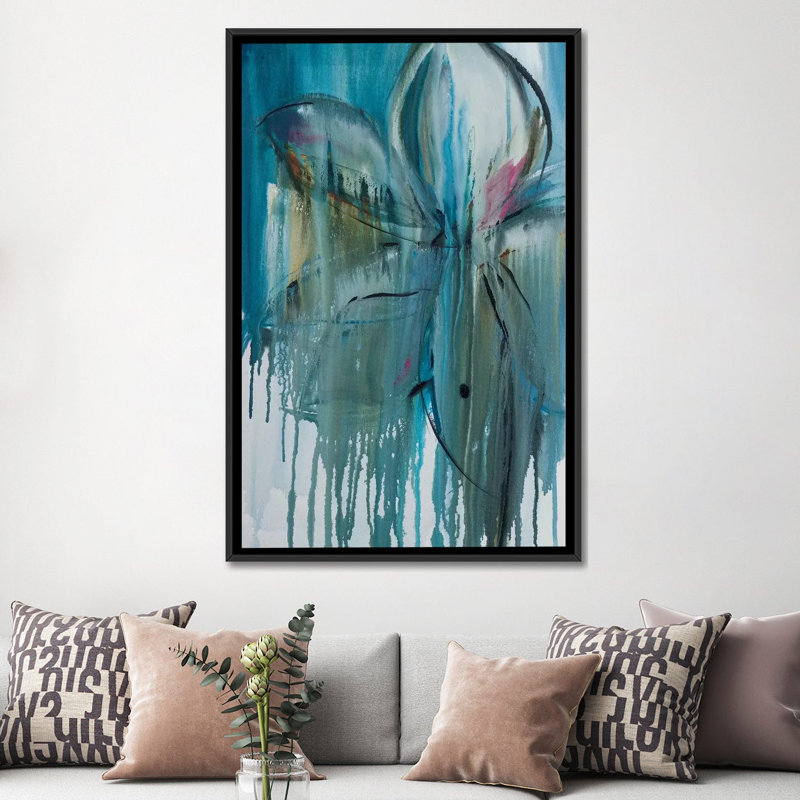 «Spring Rain I», reproduction d'art sur toile tendue, H 18 po x l 12 po x P 1,5 po, Toile tendue, Pas de tapis