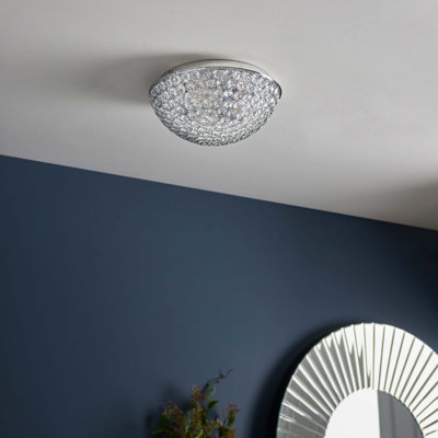 Washer Crystal Flush Mount