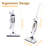 10-in-1 1550W Fast Heat Steam Mop  with Detachable Handheld Steamer for Multi-Surface Home Cleaning，silver-124454268