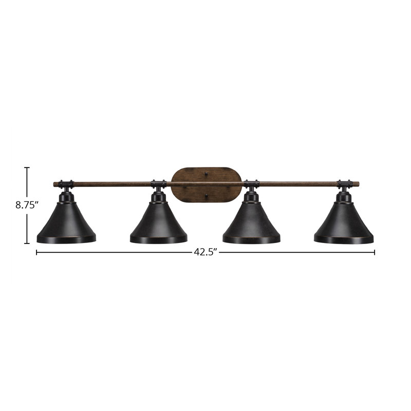 Barre d'éclairage de salle de bain Blacksmith