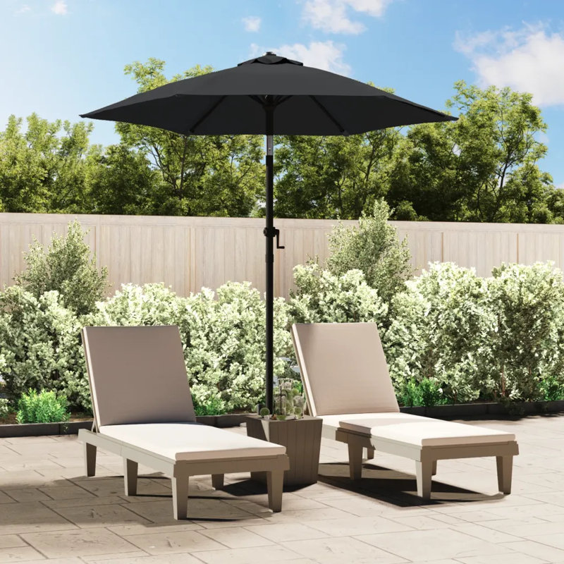 Novak 200cm Tilt Market Parasol, Anthracite