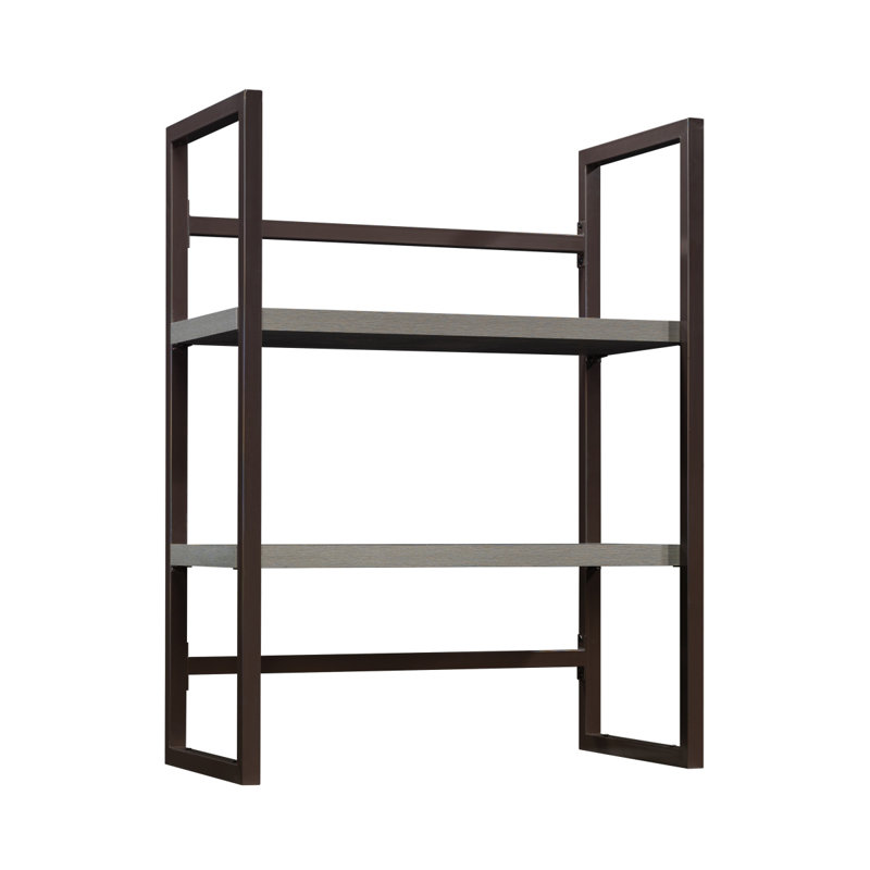 Library Hutch, Brown Finish