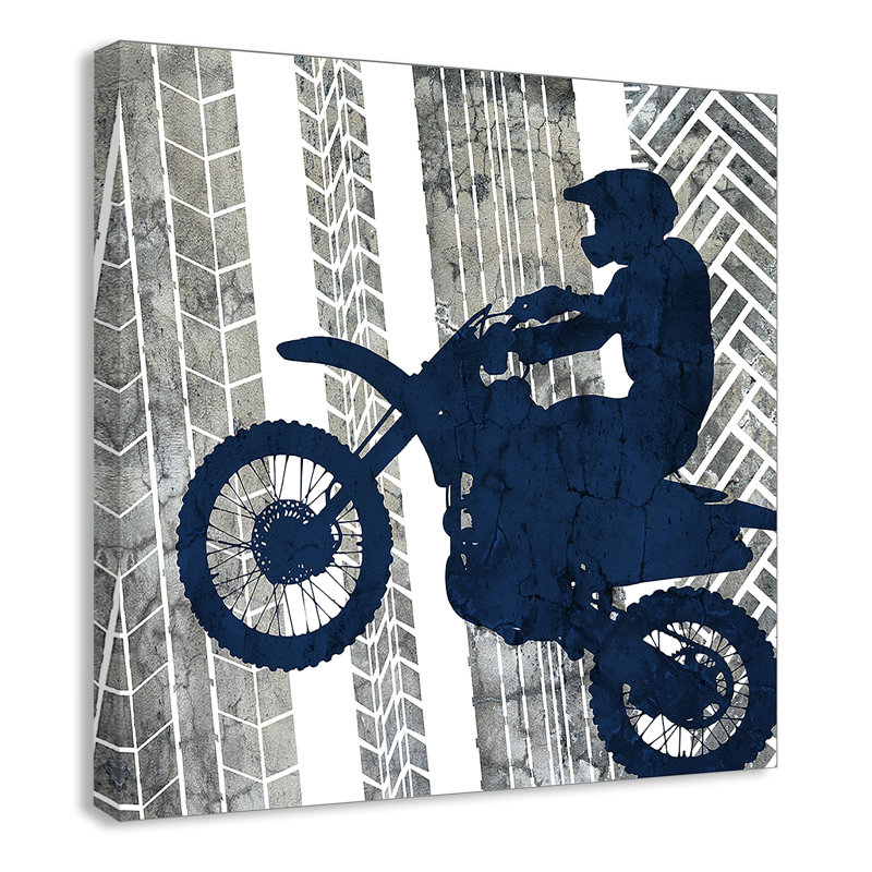 «Juvenile Motocross Motocross 3», art sur toile, H 12 po x l 12 po x P 1,5 po
