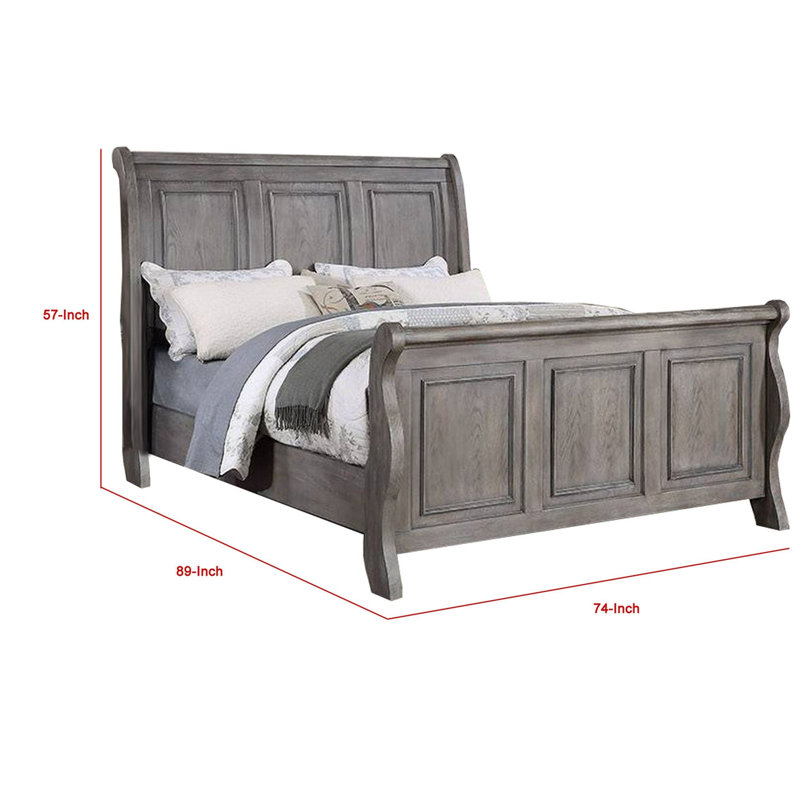 Carneshia Sleigh Bed, California King