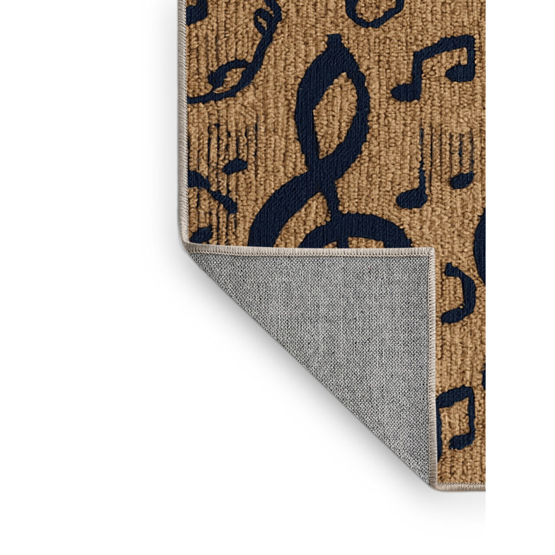  Tapis lavable Treble Clef and Bass Clef Designs, Rectangle 6 pi x 9 pi