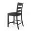 Ensemble de 2 chaises de comptoir en bois rembourrées Farmhouse
