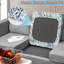 Ensemble de 8 housses de coussins de patio extensibles, housses de coussin de chaise d'extérieur à imprimé floral botanique, housses de siège de meuble à ourlet élastique lavable