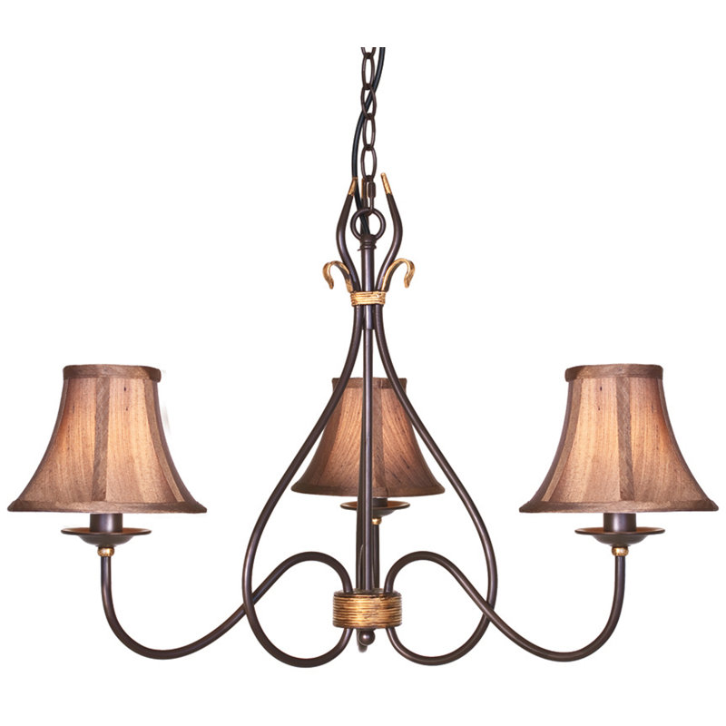 Bay City 3 - Light Shaded Chandelier